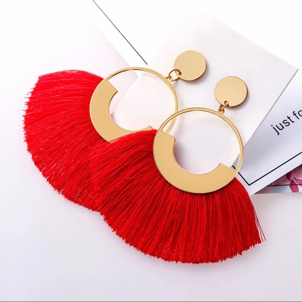 Vintage Bohemian Dangle Drop Tassel Earrings